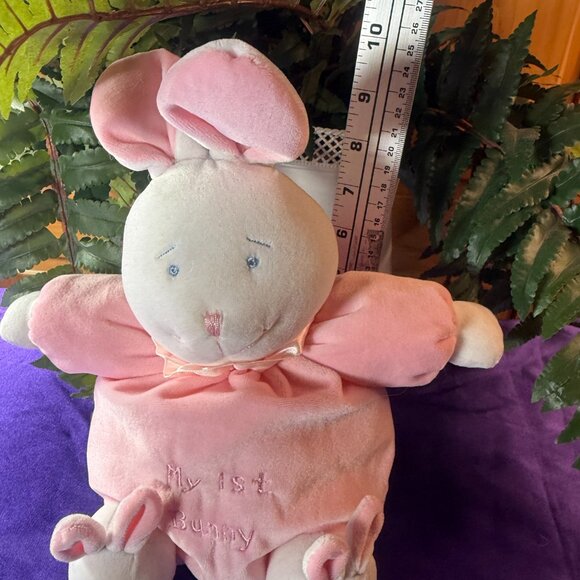 VTG๐ DGE MY 1ST BUNNY Snuggie White Pink Bunny 2000 Look at the Bunny Feet - Picture 6 of 11